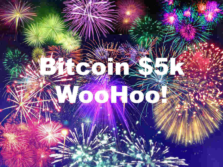 Bitcoin Breaks $5,000!!!